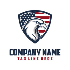 Eagle logo template vector illustration