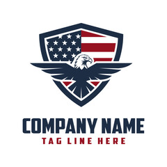 Eagle logo template vector illustration
