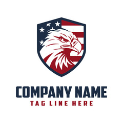 Eagle logo template vector illustration