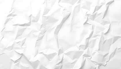 Obraz premium Abstract Crumpled White Paper Texture