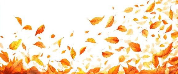 Naklejka premium Autumn Leaves Falling