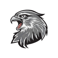 Fototapeta premium eagle head illustration design icon