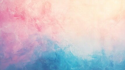 Obraz premium Pastel Dreamscape: Soft pink and blue hues blend seamlessly, evoking a sense of tranquility and ethereal beauty. Perfect for backgrounds, digital art, and dreamy designs. 