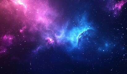Obraz premium Cosmic Nebula: A Symphony of Colors and Stars