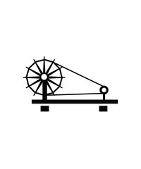 charkha icon, vector best flat icon.