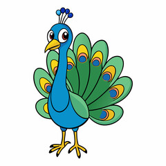 Peacock with feather isolated on white background, peacock vector illustration, bird on a branch vector art, peacock silhouette, bird vector icon, bird on a branch line art, eps, peacock on a branch c