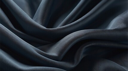 Fototapeta premium Opulent Waves: Luxurious Fabric Abstraction in 3D
