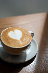 This is a latte from a cafe in Kyoto.