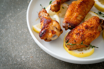 fried lemon pepper chicken wings