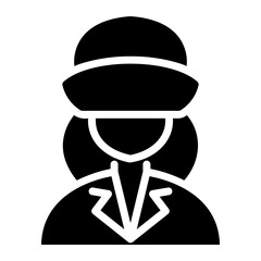 policewoman Solid icon