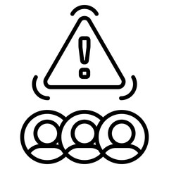 People Warning Icon