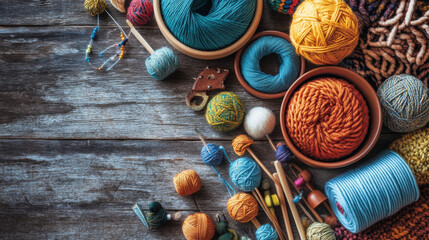 Illustrate a variety of crafting activities, such as knitting, crocheting, sewing, quilting, painting, scrapbooking, pottery, woodworking, and jewelry making, showcasing the diversity in the world