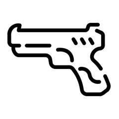 gun Line Icon