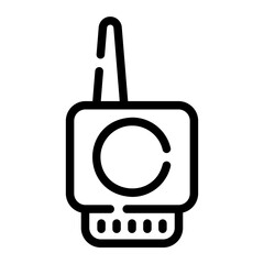 walkie talkie Line Icon