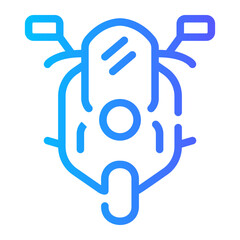 motorbike Line Gradient Icon