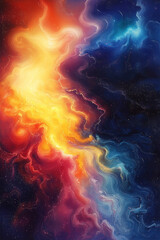 Fototapeta premium Colorful starry sky and nebula background