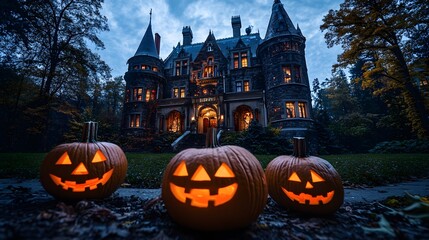 Castle place for Halloween party, All kinds of party supplies Halloween, Happy Halloween