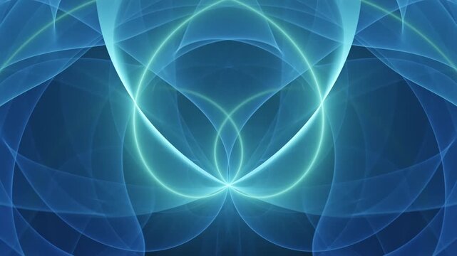 Looping extra long slow motion evolving futuristic space blue and green backdrop for information technology presentation intro's, data and internet, content creation vlogs, video music vj visualizer