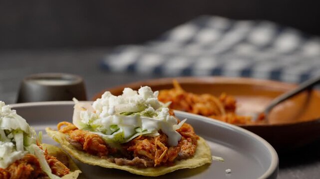Chicken Tinga Toasts, dolly back