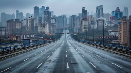 Obraz premium traffic at night