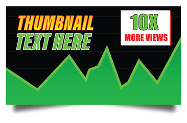 Video thumbnail or web banner template for corporate business and online money making channel. Finance company investment idea social media marketing post