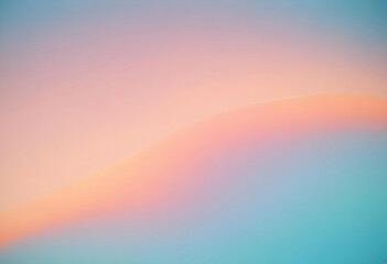 Obraz premium Peach fuzz orange and cold blue gradient matte abstract background with noise backdrop