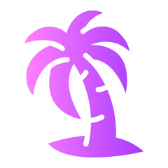 palm tree Gradient icon