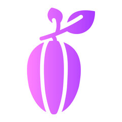 star fruit Gradient icon