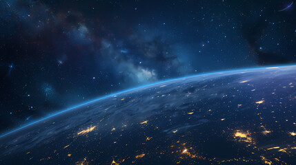 Obraz premium Spectacular view of Earth from space