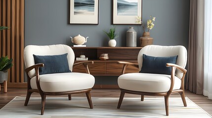 Modern living room with furniture sofa, living room interior