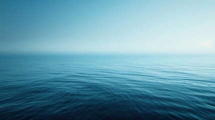 Obraz premium A calming blue background with smooth gradients and subtle texture, evoking a sense of tranquility and depth, perfect for serene and peaceful designs