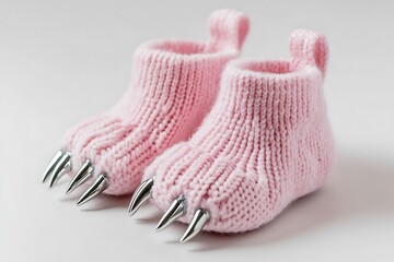 Knitted crochet shoes baby newborn