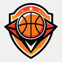 Basketball sport logo design
