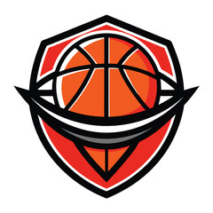 Basketball sport logo design