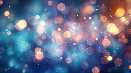 A bokeh background with soft, out-of-focus lights in cool tones, creating a beautiful and dreamy effect that adds elegance and sophistication to any design