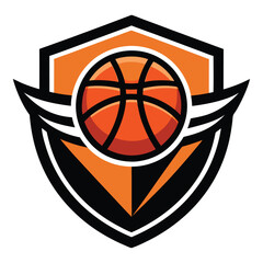 Basketball sport logo design