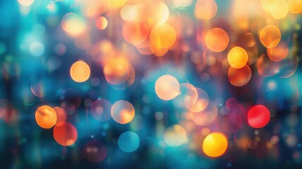 A blurred background with a soft focus on colorful lights, creating a dreamy and ethereal effect that adds depth and ambiance to any project without drawing attention away from the main subject