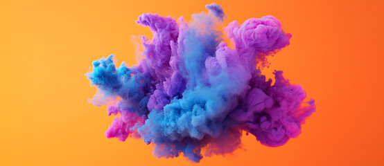 Naklejka premium The abstract background explodes with dynamic colorful paint splashes. , conveying urgency in the visuals, can be used for E-commerce Websites, and Social Media Advertising design