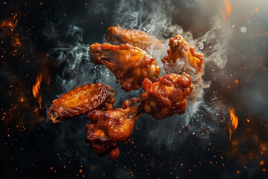 Illustration of buffalo wings