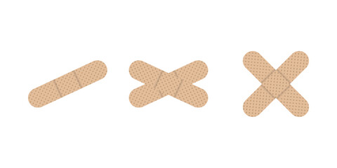 aids bandage vector illustration