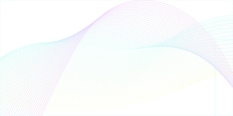 stroke colorful curved wave lines isolated background for design. Abstract lines waves background design. full color abstract line wave background with blue and purple color. full color abstract line 