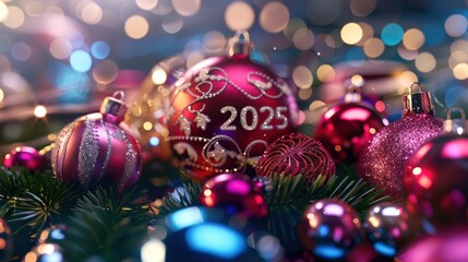 Fototapeta premium Christmas banner, for Christmas holiday Advertising design, with the words 