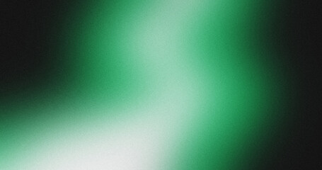 grainy color gradient background,green illuminated spots on black,  noise texture effect, copy space	