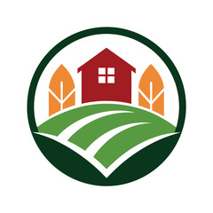 Ecological Farm house logo design