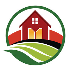 Ecological Farm house logo design