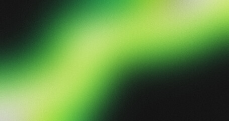 grainy color gradient background, green illuminated spots on black,  noise texture effect, copy space	