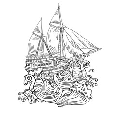 phinisi boat, traditional boat of sulawesi people