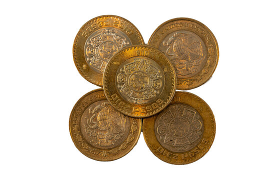 Moneda mexicana de diez pesos 