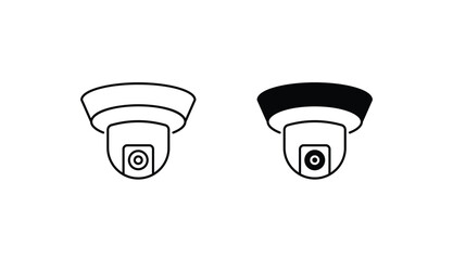 Cctv icon design with white background stock illustration