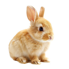 Obraz premium Adorable Bunny Portrait on White 